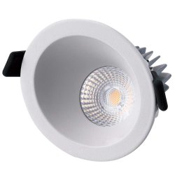 TELLA Deco Asym downlight 8W/3000 Kelvin, white