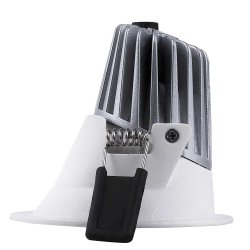 TELLA Deco Asym downlight 8W/3000 Kelvin, white