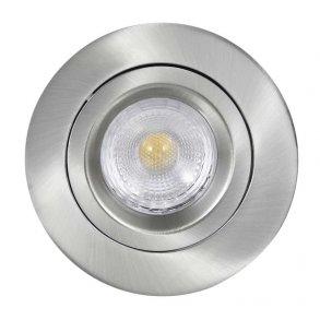 TELLA ISO33 downlight 5W/3000 Kelvin Tilt, brushed